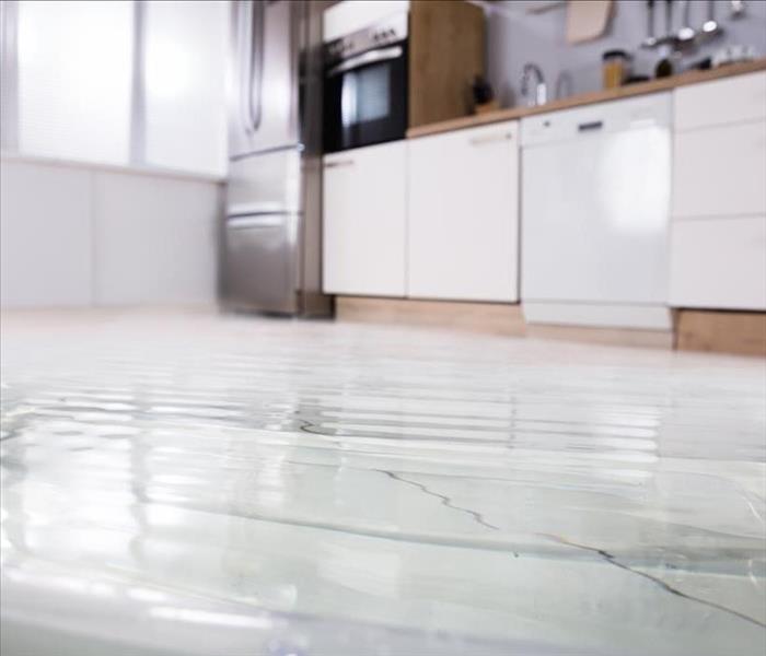 Water on kitchen floor
